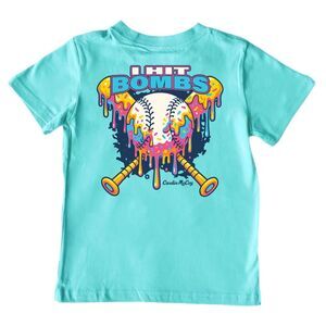 Cardin Mccoy I Hit Bombs Shirt Pocket Short Sleeve Size Medium Kids